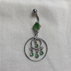 Green Belly button Ring surgical stainless steel belly button-2 …